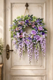 XXL veniec s vistériou